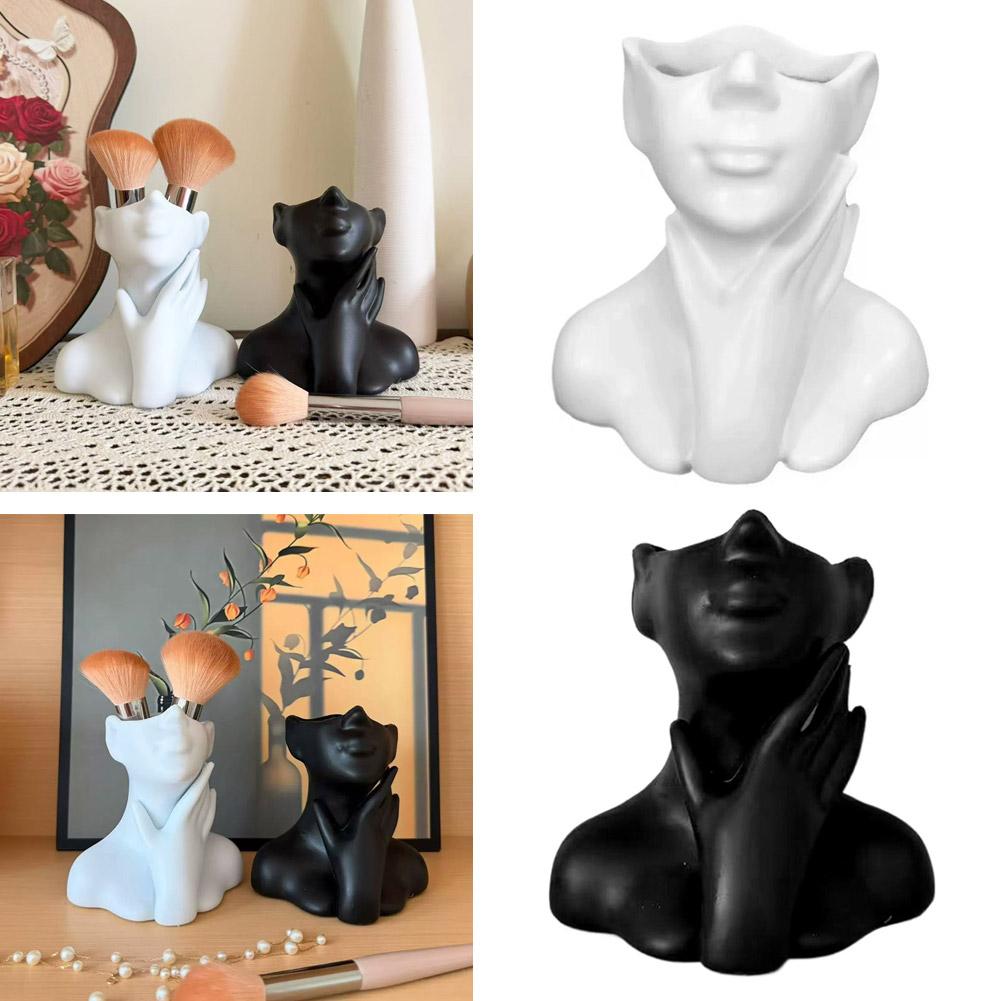 Female Bust Figurine Vase Make - Desk Setup Organization recensione e prezzo