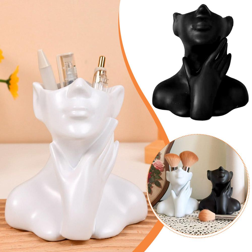 Female Bust Figurine Vase Make - Desk Setup Organization recensione e prezzo