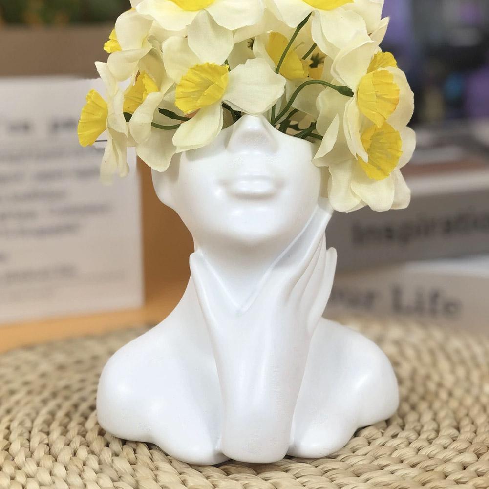 Female Bust Figurine Vase Make - Desk Setup Organization recensione e prezzo